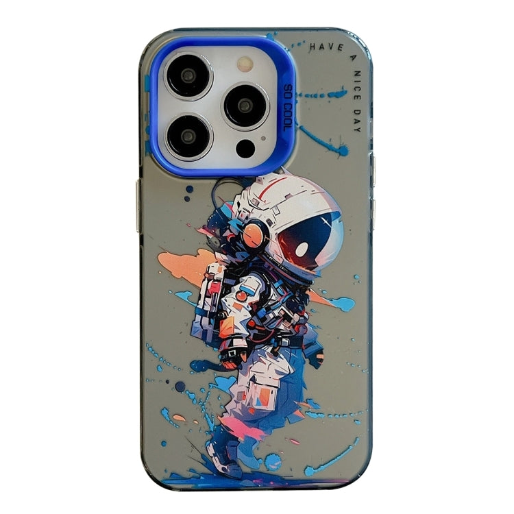 Coque de téléphone PC + TPU série peinture à l'huile motif animal, pour iPhone 16 Pro