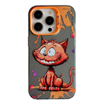 Coque de téléphone PC + TPU série peinture à l'huile motif animal, pour iPhone 16 Pro
