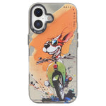 Animal Pattern Oil Painting Series PC + TPU Phone Case, For iPhone 16 Plus