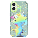 Coque de téléphone PC + TPU série peinture à l'huile motif animal, pour iPhone 17