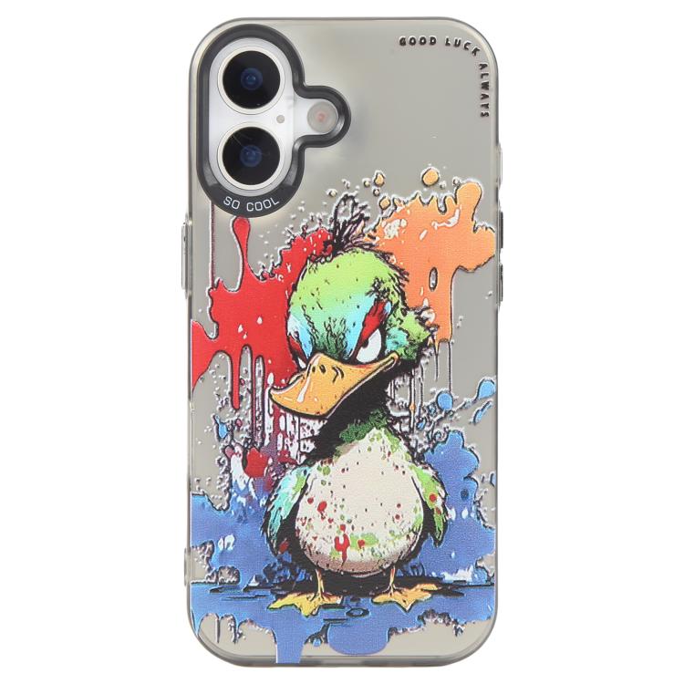 Coque de téléphone PC + TPU série peinture à l'huile motif animal, pour iPhone 17