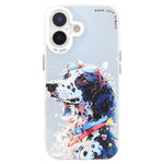 Coque de téléphone PC + TPU série peinture à l'huile motif animal, pour iPhone 17