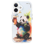 Coque de téléphone PC + TPU série peinture à l'huile motif animal, pour iPhone 17