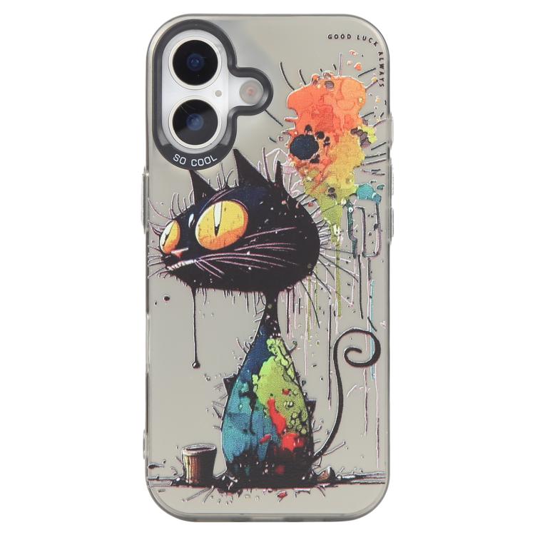 Coque de téléphone PC + TPU série peinture à l'huile motif animal, pour iPhone 17
