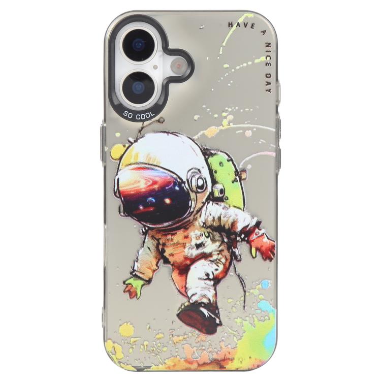 Coque de téléphone PC + TPU série peinture à l'huile motif animal, pour iPhone 17