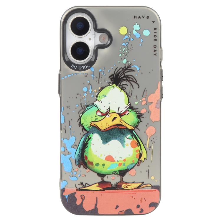 Coque de téléphone PC + TPU série peinture à l'huile motif animal, pour iPhone 17