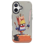Coque de téléphone PC + TPU série peinture à l'huile motif animal, pour iPhone 17