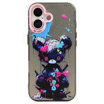 Coque de téléphone PC + TPU série peinture à l'huile motif animal, pour iPhone 17