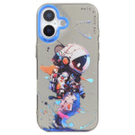 Coque de téléphone PC + TPU série peinture à l'huile motif animal, pour iPhone 17