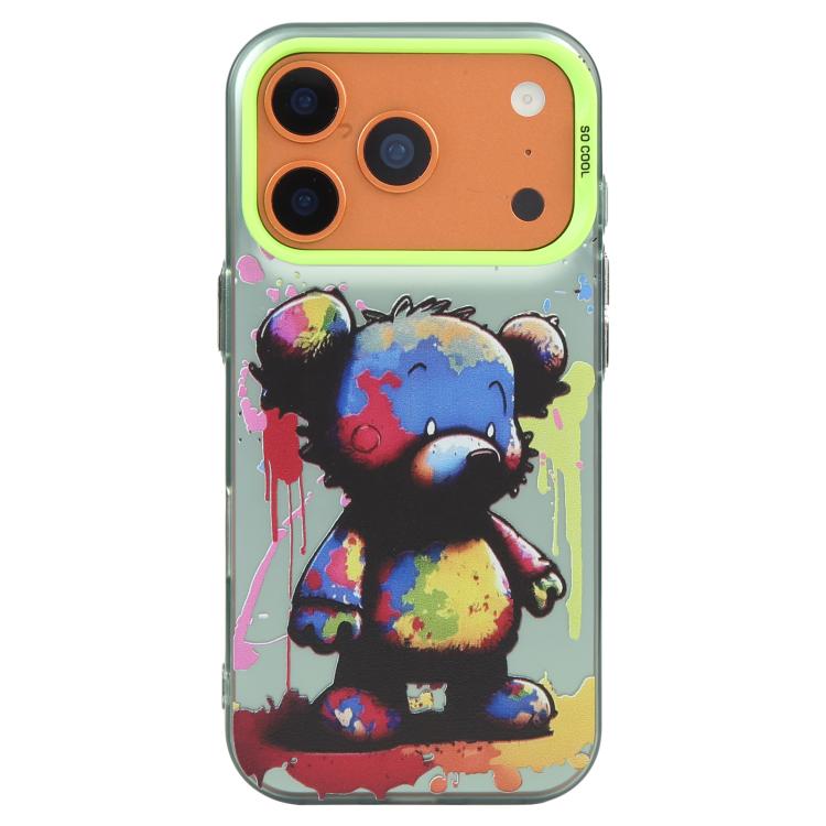 Coque de téléphone PC + TPU motif animal, série peinture à l'huile, pour iPhone 17 Pro
