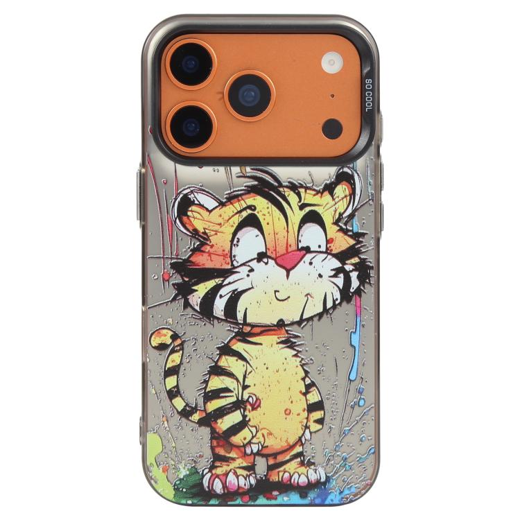 Coque de téléphone PC + TPU motif animal, série peinture à l'huile, pour iPhone 17 Pro