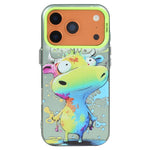 Coque de téléphone PC + TPU motif animal, série peinture à l'huile, pour iPhone 17 Pro