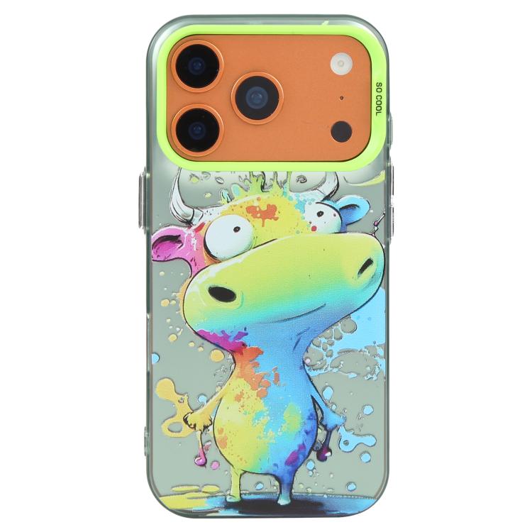Coque de téléphone PC + TPU motif animal, série peinture à l'huile, pour iPhone 17 Pro