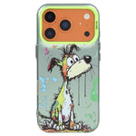 Coque de téléphone PC + TPU motif animal, série peinture à l'huile, pour iPhone 17 Pro
