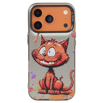Coque de téléphone PC + TPU motif animal, série peinture à l'huile, pour iPhone 17 Pro