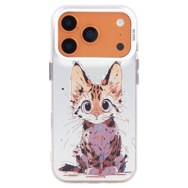 Coque de téléphone PC + TPU motif animal, série peinture à l'huile, pour iPhone 17 Pro
