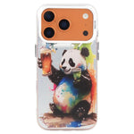 Coque de téléphone PC + TPU motif animal, série peinture à l'huile, pour iPhone 17 Pro