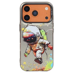 Coque de téléphone PC + TPU motif animal, série peinture à l'huile, pour iPhone 17 Pro
