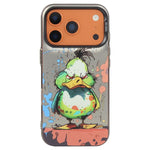 Coque de téléphone PC + TPU motif animal, série peinture à l'huile, pour iPhone 17 Pro