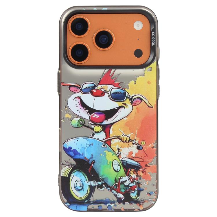 Coque de téléphone PC + TPU motif animal, série peinture à l'huile, pour iPhone 17 Pro