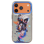 Coque de téléphone PC + TPU motif animal, série peinture à l'huile, pour iPhone 17 Pro