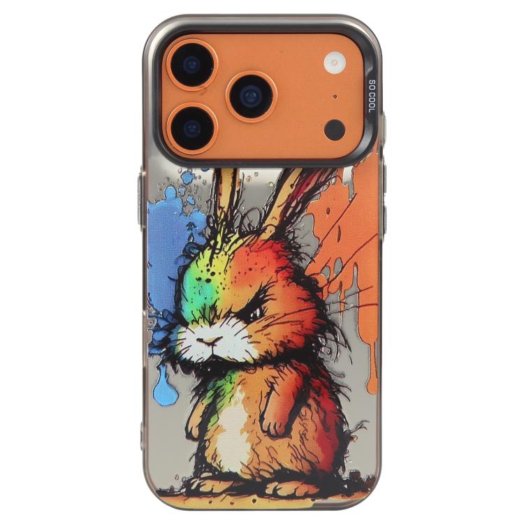 Coque de téléphone PC + TPU motif animal, série peinture à l'huile, pour iPhone 17 Pro