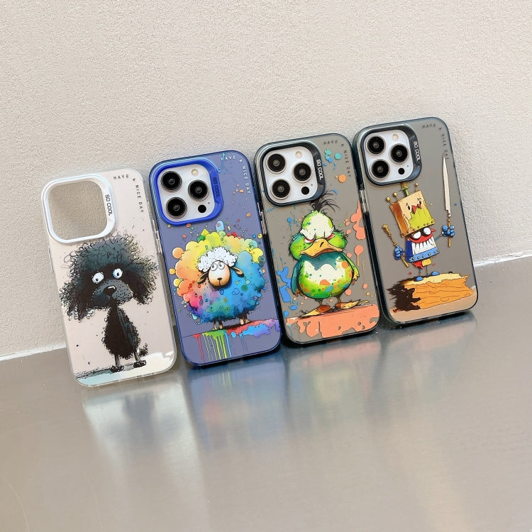Animal Pattern Oil Painting Series PC + TPU Phone Case, For iPhone 7 / 8 / SE 2020
