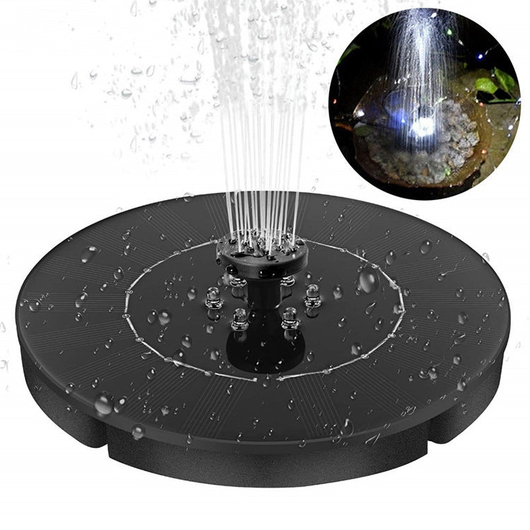Pompe de fontaine solaire avec lumière LED, Pompe de fontaine avec lumière LED