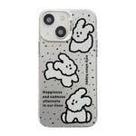 Cute Animal Pattern Series PC + TPU Phone Case, For iPhone 15 Pro Max, For iPhone 14, For iPhone 14 Pro, For iPhone 15 Pro