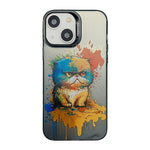 Cute Animal Pattern Series PC + TPU Phone Case, For iPhone 15 Pro Max, For iPhone 14, For iPhone 14 Pro, For iPhone 15 Pro