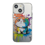 Cute Animal Pattern Series PC + TPU Phone Case, For iPhone 15 Pro Max, For iPhone 14, For iPhone 14 Pro, For iPhone 15 Pro