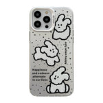 Cute Animal Pattern Series PC + TPU Phone Case, For iPhone 15 Pro Max, For iPhone 14, For iPhone 14 Pro, For iPhone 15 Pro