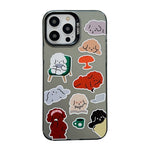 Cute Animal Pattern Series PC + TPU Phone Case, For iPhone 15 Pro Max, For iPhone 14, For iPhone 14 Pro, For iPhone 15 Pro