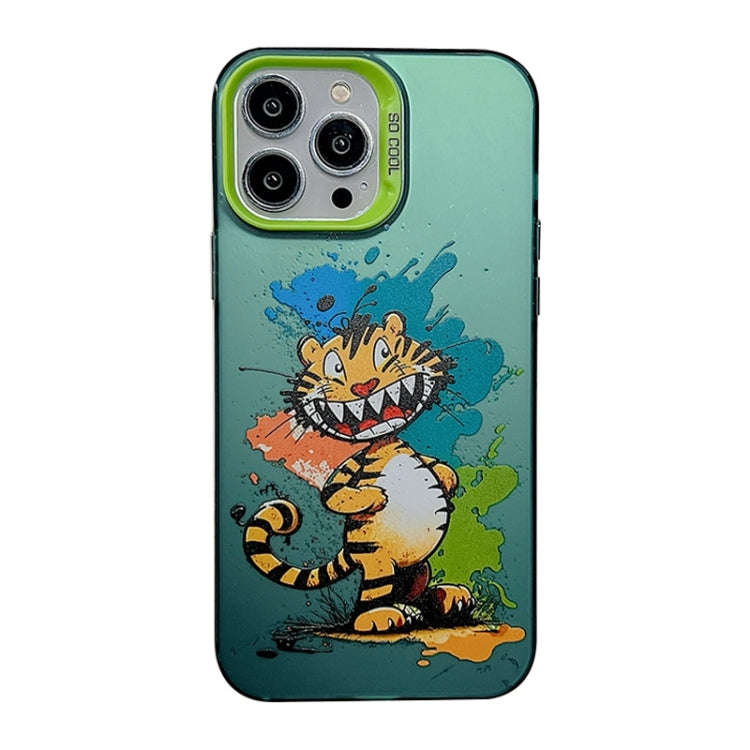 Cute Animal Pattern Series PC + TPU Phone Case, For iPhone 15 Pro Max, For iPhone 14, For iPhone 14 Pro, For iPhone 15 Pro