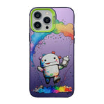 Cute Animal Pattern Series PC + TPU Phone Case, For iPhone 15 Pro Max, For iPhone 14, For iPhone 14 Pro, For iPhone 15 Pro
