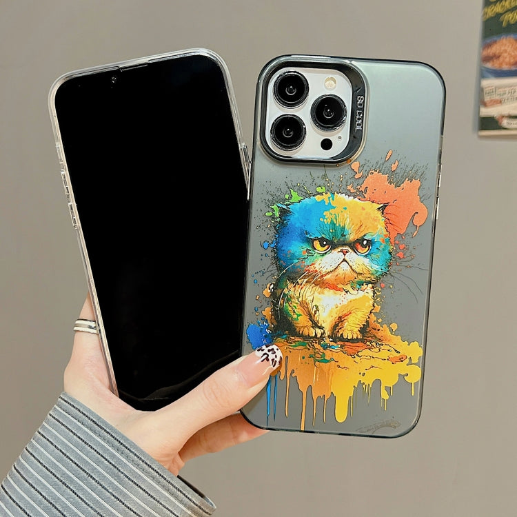 Cute Animal Pattern Series PC + TPU Phone Case, For iPhone 15 Pro Max, For iPhone 14, For iPhone 14 Pro, For iPhone 15 Pro