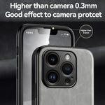 Étui de téléphone à dos en cuir magnétique doux au toucher, pour iPhone 14, pour iPhone 14 Pro, pour iPhone 14 Pro Max