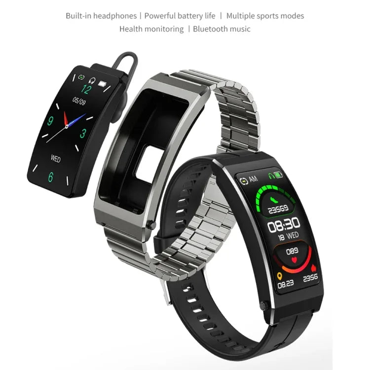 K13S Bracelet intelligent à écran TFT de 1,14 pouce et bracelet en silicone prenant en charge la gestion du sommeil/la surveillance de l'oxygène sanguin, bracelet en silicone