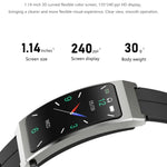 K13S Bracelet intelligent à écran TFT de 1,14 pouce et bracelet en silicone prenant en charge la gestion du sommeil/la surveillance de l'oxygène sanguin, bracelet en silicone
