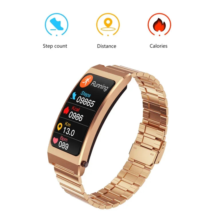 K13S Bracelet intelligent à écran TFT de 1,14 pouce et bracelet en silicone prenant en charge la gestion du sommeil/la surveillance de l'oxygène sanguin, bracelet en silicone