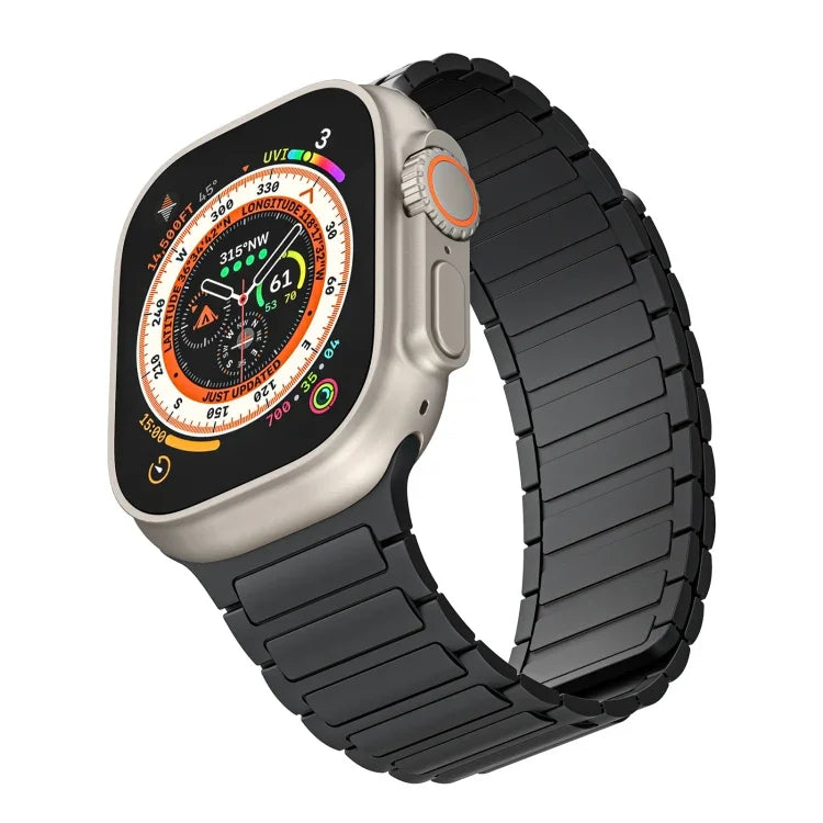 Magnetic Loop Silicone Watch Band, For Apple Watch SE 2022 44mm, For Apple Watch Series 7 41mm, For Apple Watch Series 7 45mm