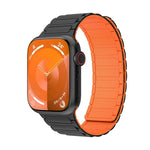 Bracelet de montre en silicone à boucle magnétique, pour Apple Watch 42mm, pour Apple Watch 38mm