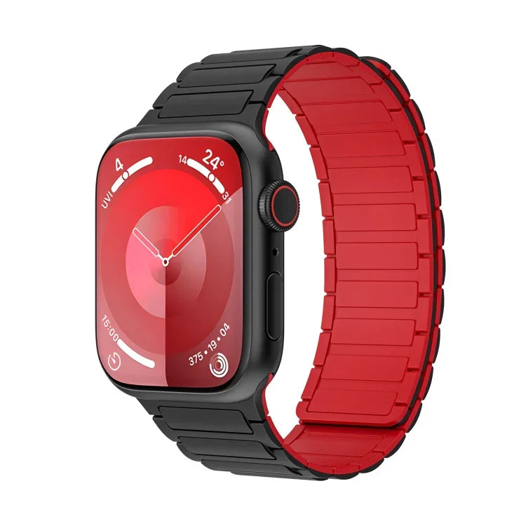 Bracelet de montre en silicone à boucle magnétique, pour Apple Watch 42mm, pour Apple Watch 38mm