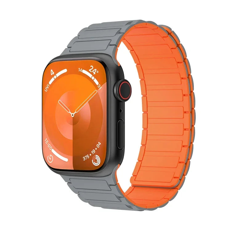 Bracelet de montre en silicone à boucle magnétique, pour Apple Watch 42mm, pour Apple Watch 38mm