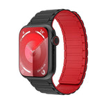 Bracelet de montre en silicone à boucle magnétique, pour Apple Watch 42mm, pour Apple Watch 38mm