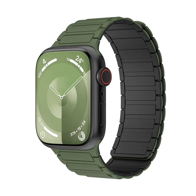 Bracelet de montre en silicone à boucle magnétique, pour Apple Watch 42mm, pour Apple Watch 38mm