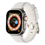 Bracelet de montre en silicone à double anneau, pour Apple Watch 3 38 mm, Apple Watch 3 42 mm, Apple Watch 2 42 mm, Apple Watch 2 38 mm