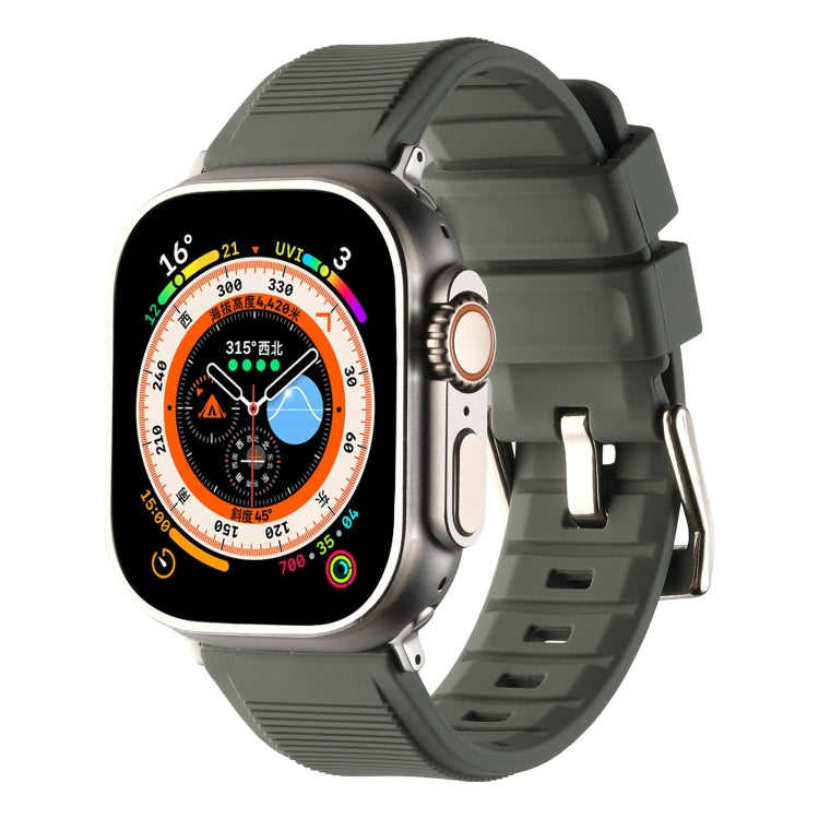 Bracelet de montre en silicone à double anneau, pour Apple Watch 3 38 mm, Apple Watch 3 42 mm, Apple Watch 2 42 mm, Apple Watch 2 38 mm