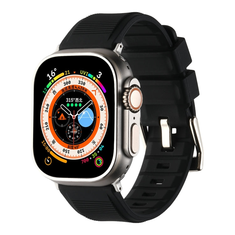 Bracelet de montre en silicone à double anneau, pour Apple Watch 3 38 mm, Apple Watch 3 42 mm, Apple Watch 2 42 mm, Apple Watch 2 38 mm