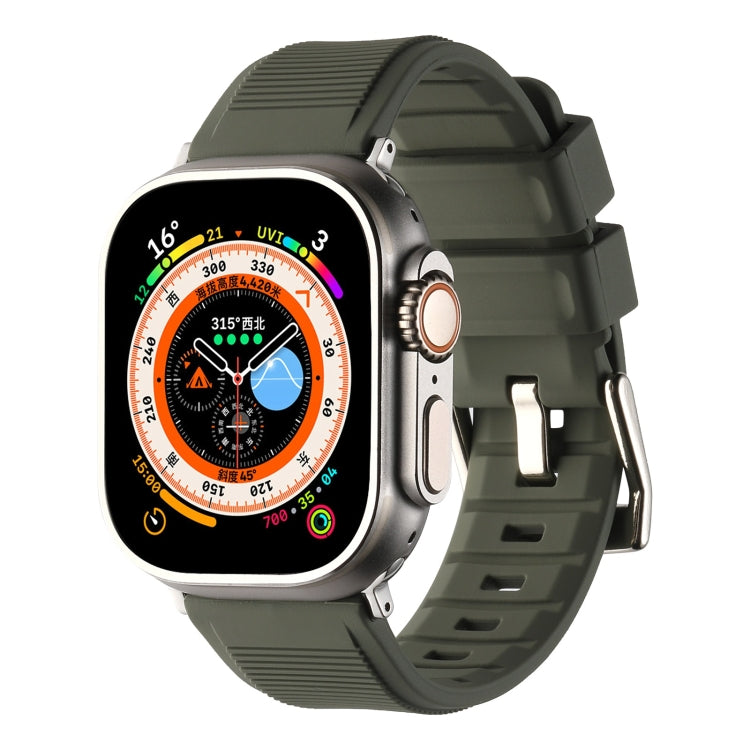Bracelet de montre en silicone à double anneau, pour Apple Watch 3 38 mm, Apple Watch 3 42 mm, Apple Watch 2 42 mm, Apple Watch 2 38 mm